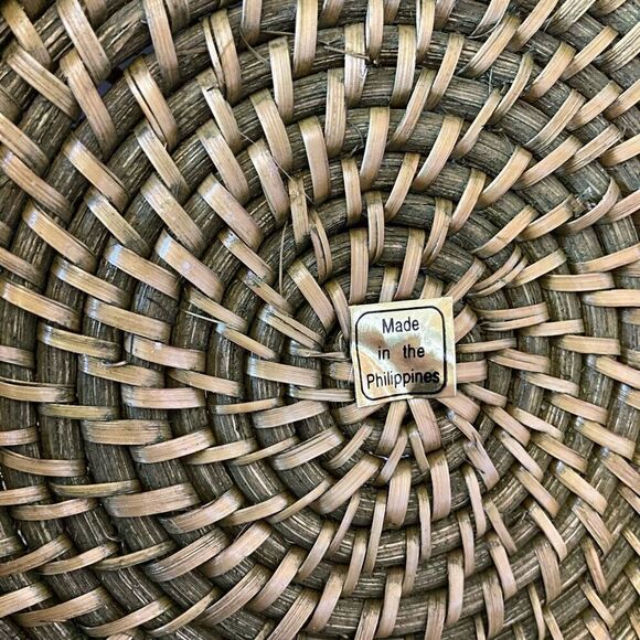 Kitchen Table Dining Room Decor Woven Set of 5 Placemats Gold Black 13" NWT - Picture 2 of 11